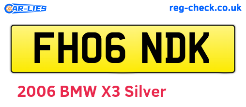 FH06NDK are the vehicle registration plates.