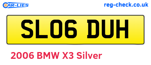 SL06DUH are the vehicle registration plates.
