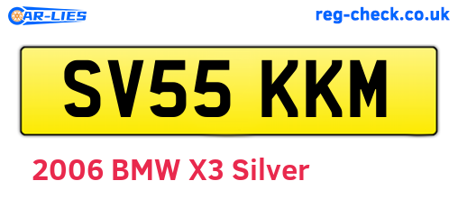 SV55KKM are the vehicle registration plates.