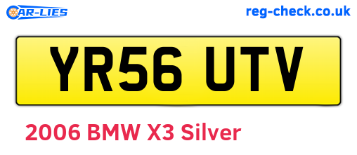 YR56UTV are the vehicle registration plates.