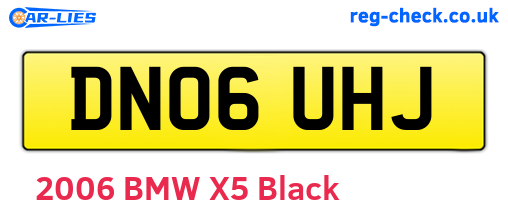 DN06UHJ are the vehicle registration plates.