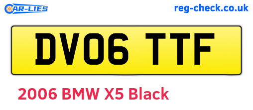 DV06TTF are the vehicle registration plates.