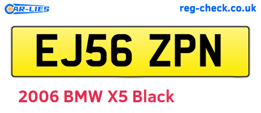 EJ56ZPN are the vehicle registration plates.