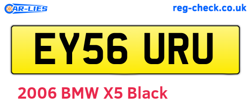 EY56URU are the vehicle registration plates.