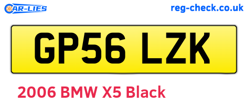 GP56LZK are the vehicle registration plates.