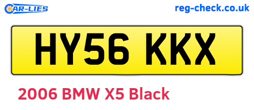 HY56KKX are the vehicle registration plates.