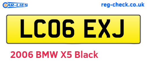 LC06EXJ are the vehicle registration plates.