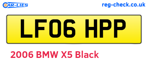 LF06HPP are the vehicle registration plates.