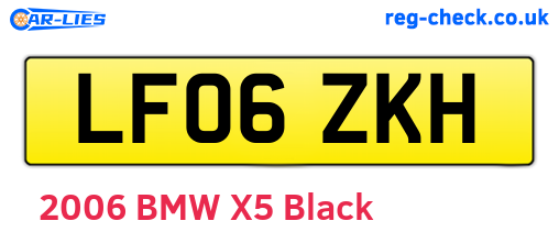 LF06ZKH are the vehicle registration plates.