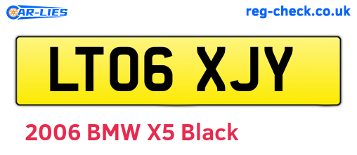 LT06XJY are the vehicle registration plates.