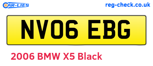 NV06EBG are the vehicle registration plates.