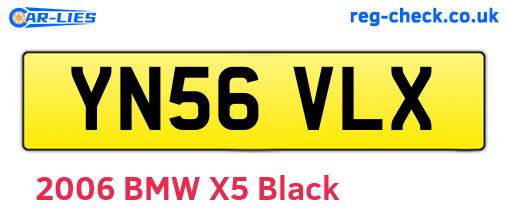 YN56VLX are the vehicle registration plates.