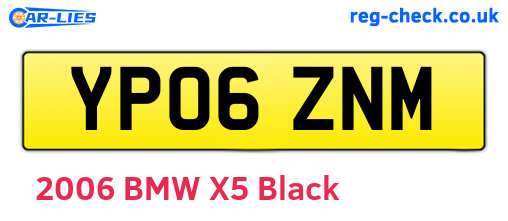 YP06ZNM are the vehicle registration plates.