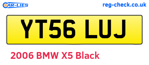 YT56LUJ are the vehicle registration plates.