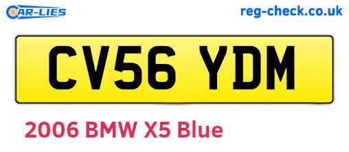 CV56YDM are the vehicle registration plates.