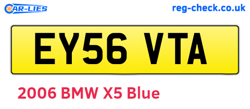 EY56VTA are the vehicle registration plates.