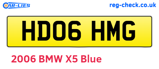 HD06HMG are the vehicle registration plates.