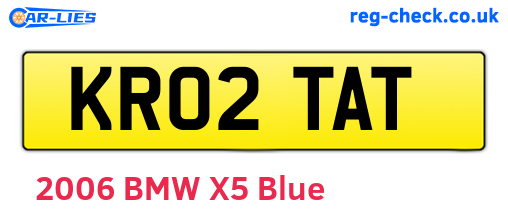 KR02TAT are the vehicle registration plates.