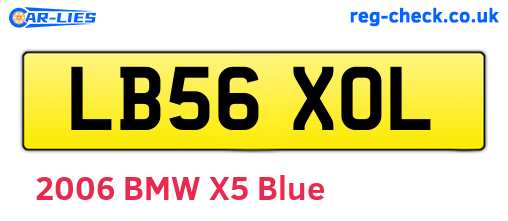 LB56XOL are the vehicle registration plates.