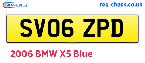 SV06ZPD are the vehicle registration plates.