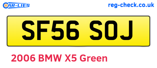SF56SOJ are the vehicle registration plates.