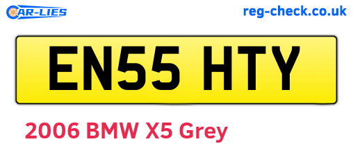 EN55HTY are the vehicle registration plates.