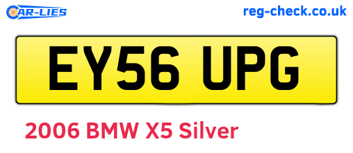 EY56UPG are the vehicle registration plates.