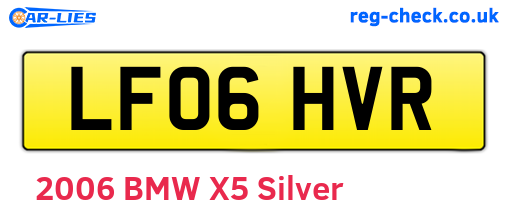 LF06HVR are the vehicle registration plates.