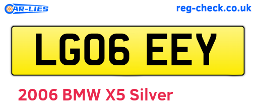 LG06EEY are the vehicle registration plates.