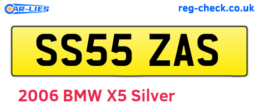 SS55ZAS are the vehicle registration plates.