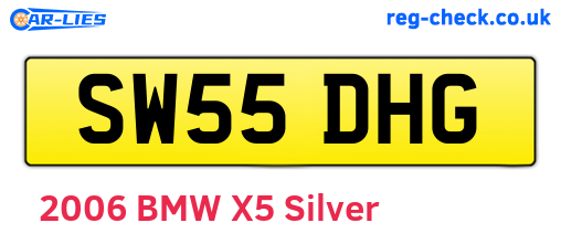 SW55DHG are the vehicle registration plates.
