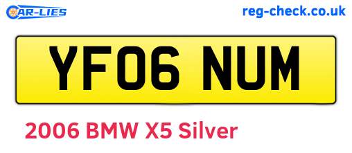 YF06NUM are the vehicle registration plates.