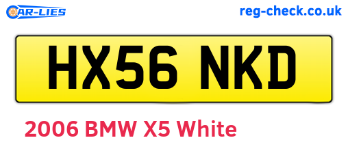HX56NKD are the vehicle registration plates.