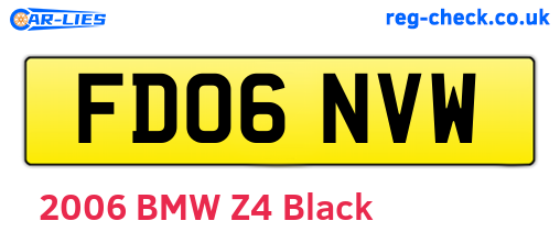 FD06NVW are the vehicle registration plates.
