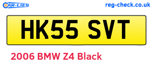 HK55SVT are the vehicle registration plates.