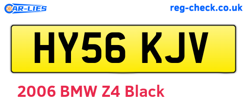 HY56KJV are the vehicle registration plates.