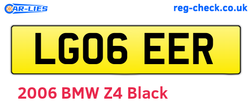 LG06EER are the vehicle registration plates.