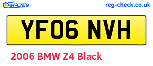 YF06NVH are the vehicle registration plates.