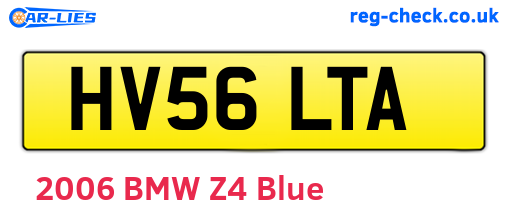 HV56LTA are the vehicle registration plates.