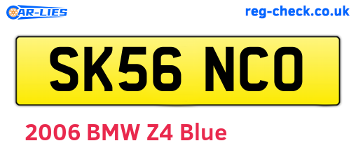 SK56NCO are the vehicle registration plates.