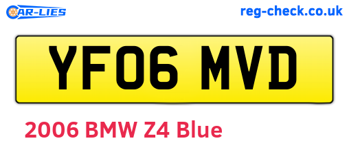 YF06MVD are the vehicle registration plates.