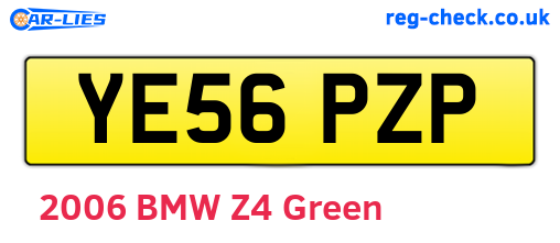 YE56PZP are the vehicle registration plates.