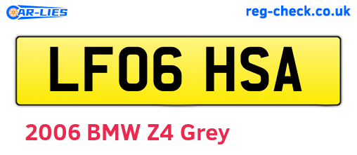 LF06HSA are the vehicle registration plates.