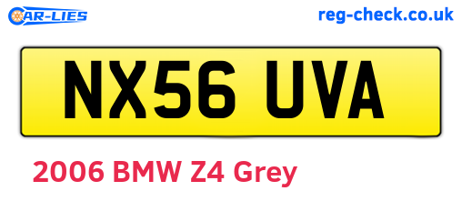 NX56UVA are the vehicle registration plates.