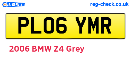 PL06YMR are the vehicle registration plates.