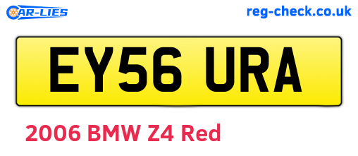 EY56URA are the vehicle registration plates.