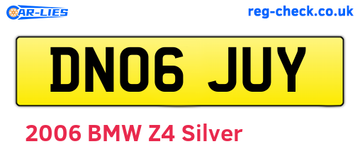 DN06JUY are the vehicle registration plates.