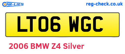 LT06WGC are the vehicle registration plates.