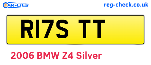 R17STT are the vehicle registration plates.