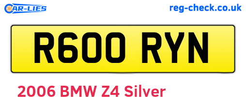 R600RYN are the vehicle registration plates.